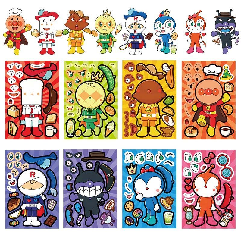 Anpanman collage stickers, cut - огляд і ціна Cosplay Prop Diy