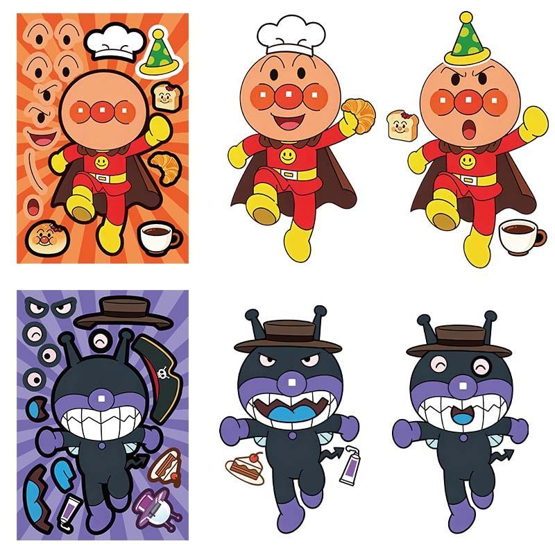Anpanman collage stickers, cut - огляд і ціна Cosplay Prop Diy