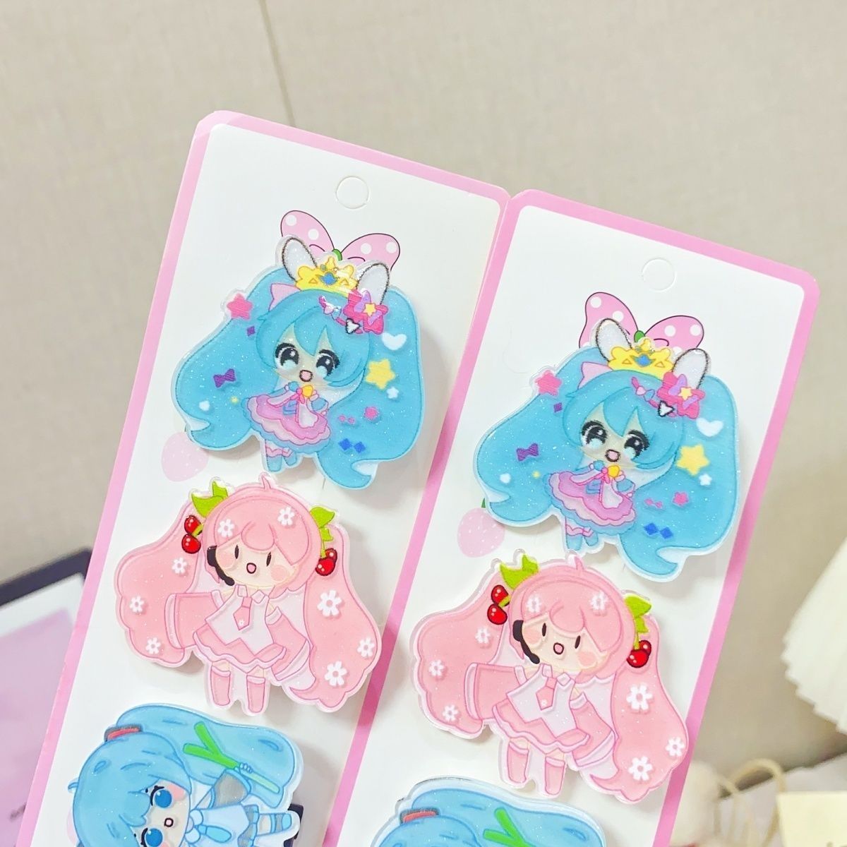 Hatsune Miku cartoon hair clip - огляд і ціна Cosplay Prop Diy