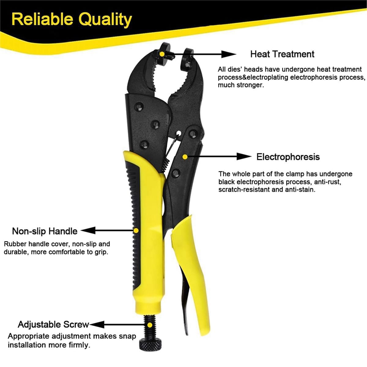 【AT48】 NEW Heavy Duty Snap Fas - огляд і ціна Snap Plier Setter